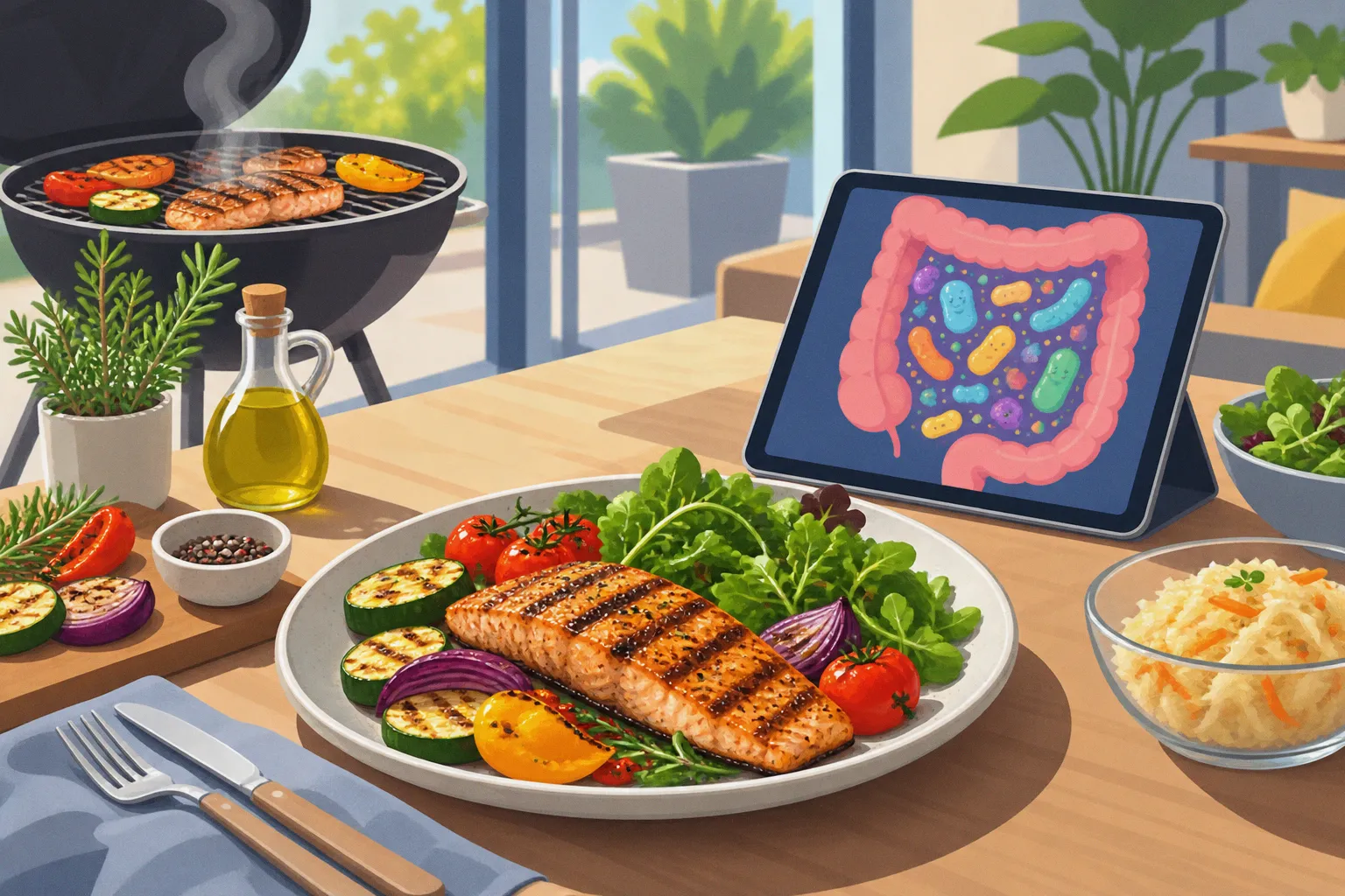 Aliments grillés et microbiote : comment vos bactéries digèrent la réaction de Maillard