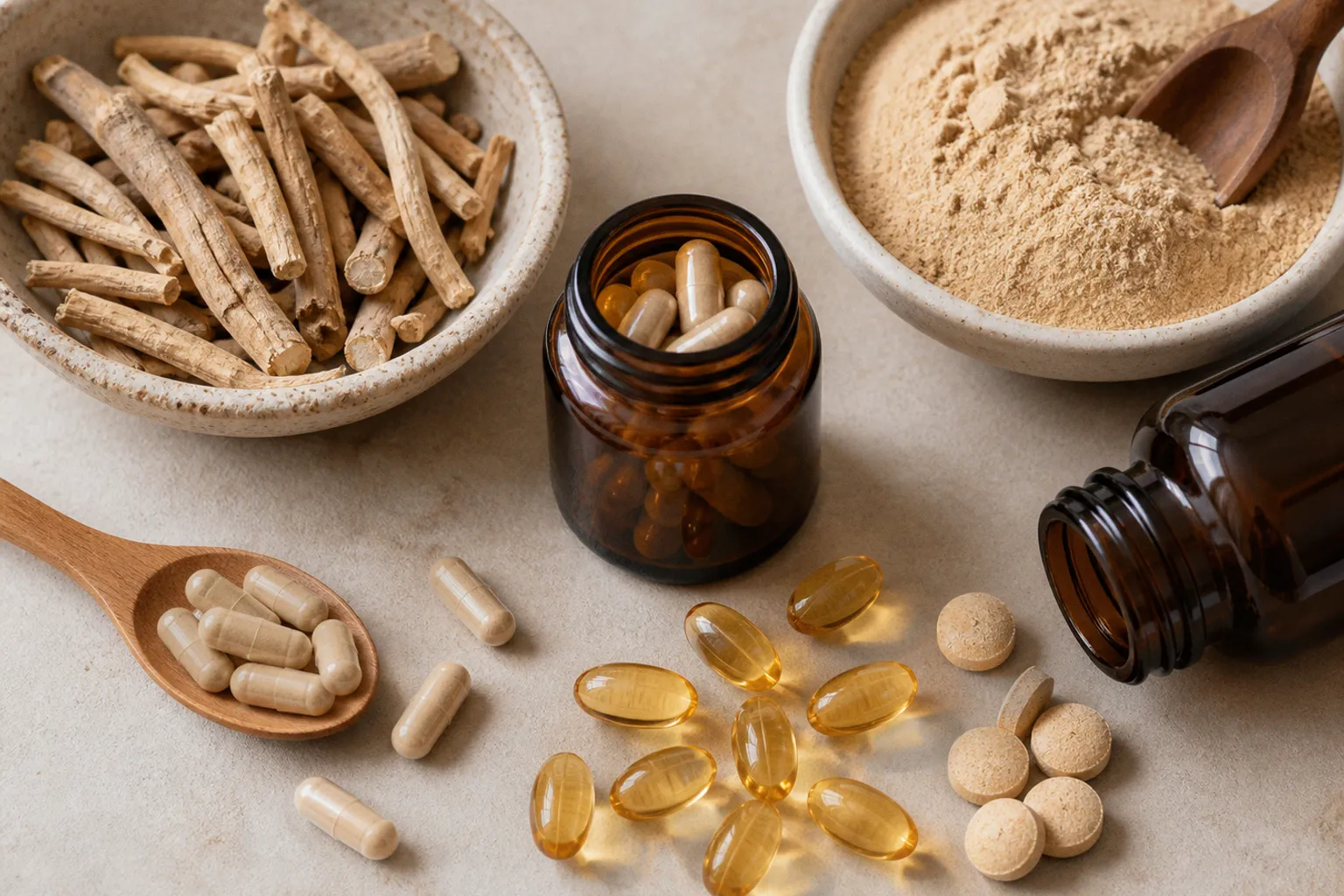 Ashwagandha et stress : analyse des mécanismes et sélection des extraits