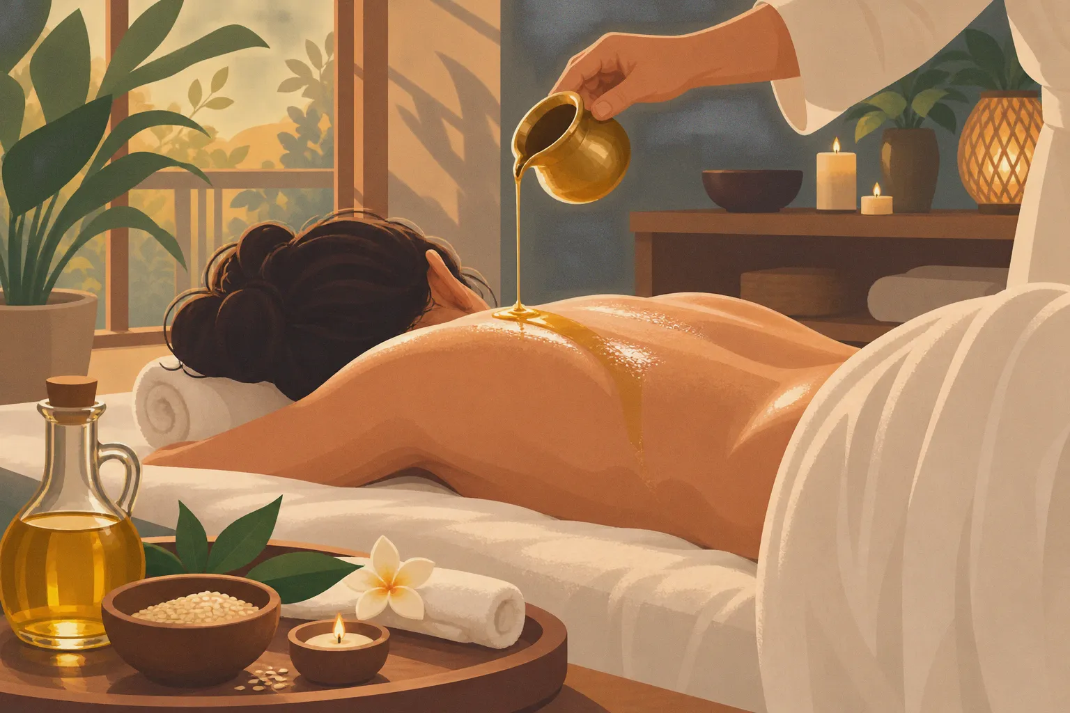 Le massage Abhyanga : définition et bienfaits pour le stress