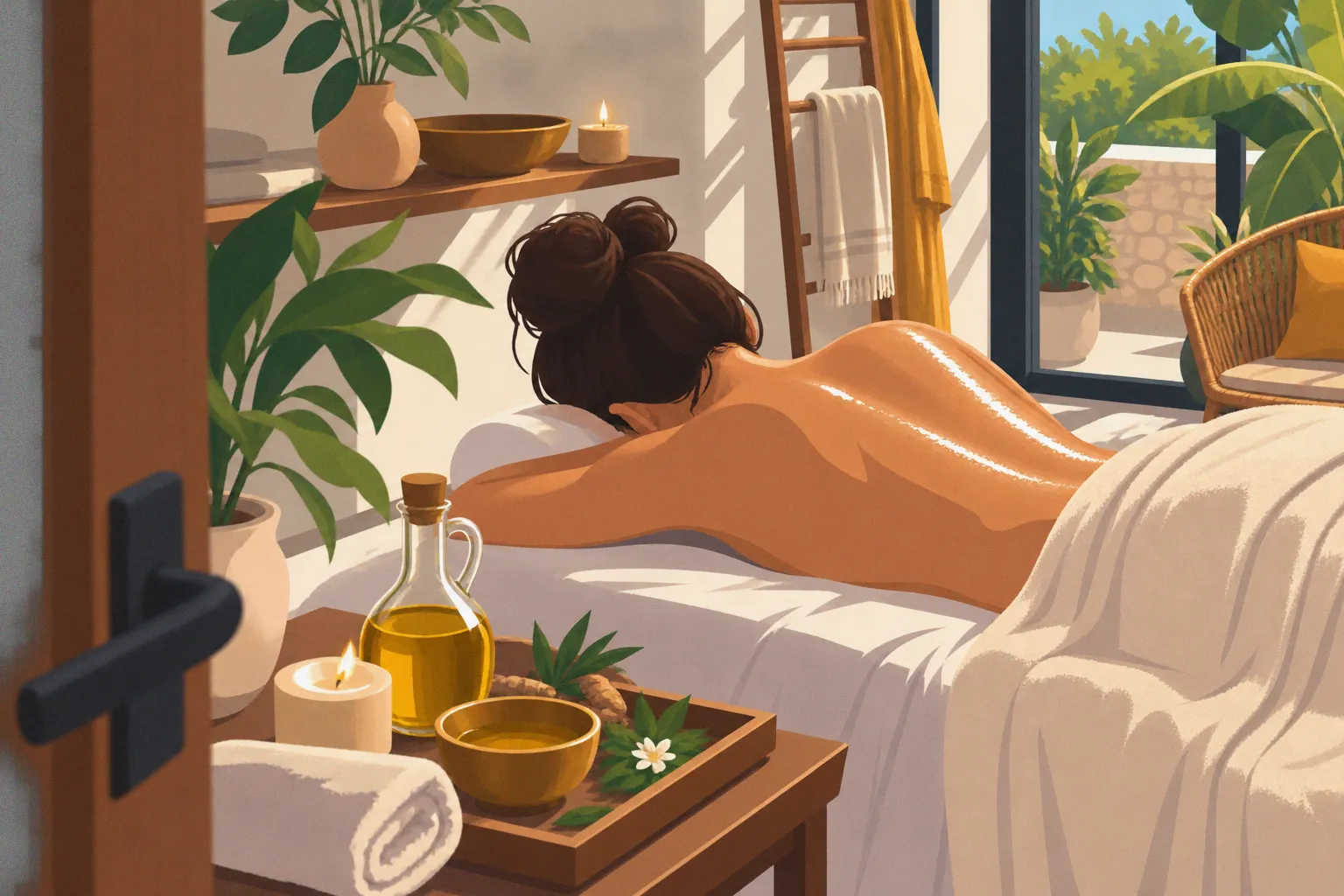 Massage ayurvédique : l'erreur de la douche immédiate