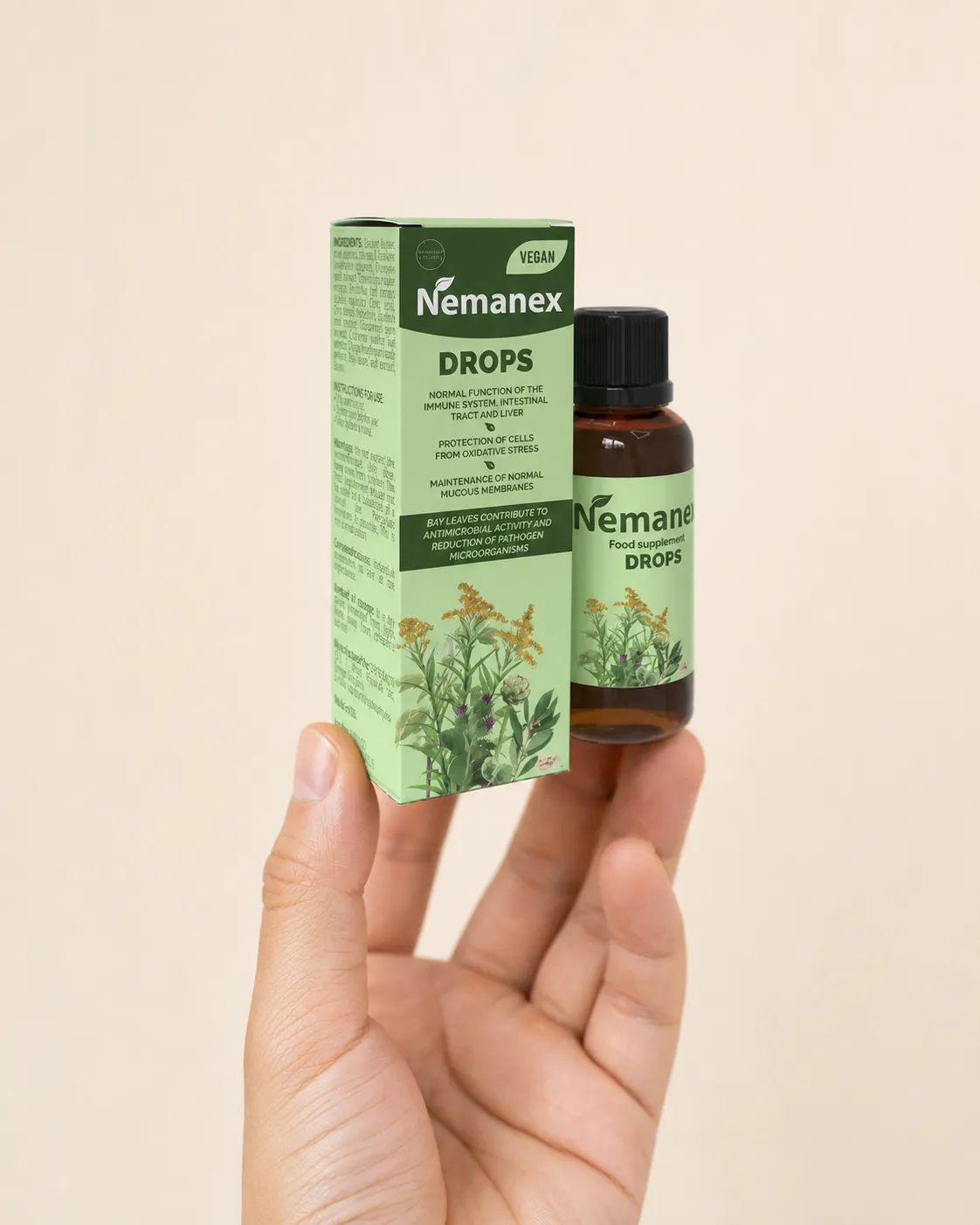 Nemanex Cystitis — le produit en main