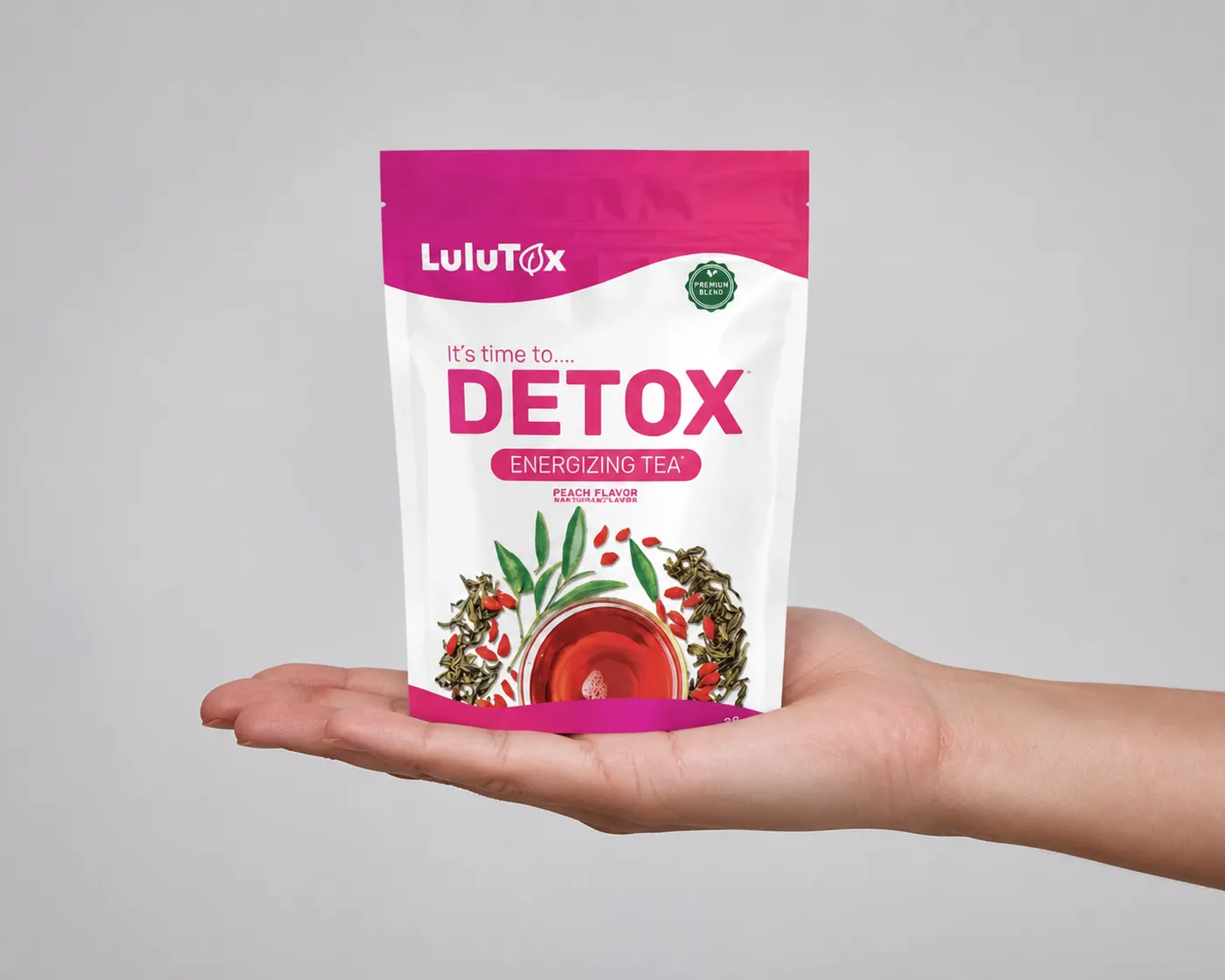 Lulutox Detox Tea HCTC — le produit en main