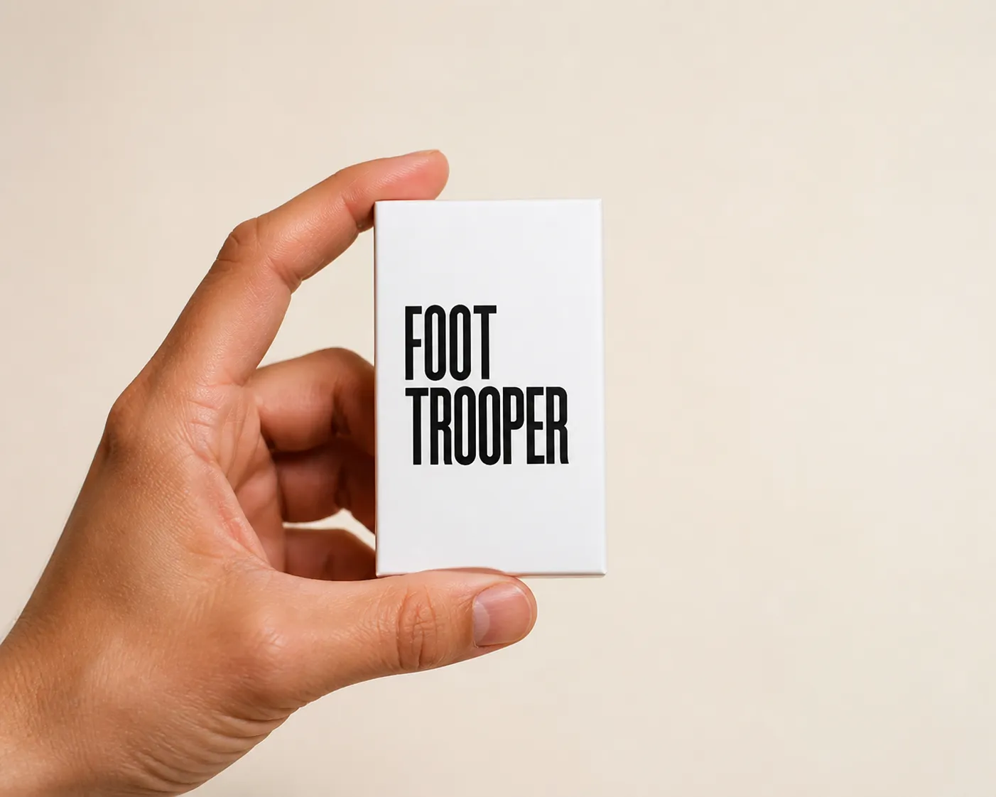 Foot Trooper — le produit en main