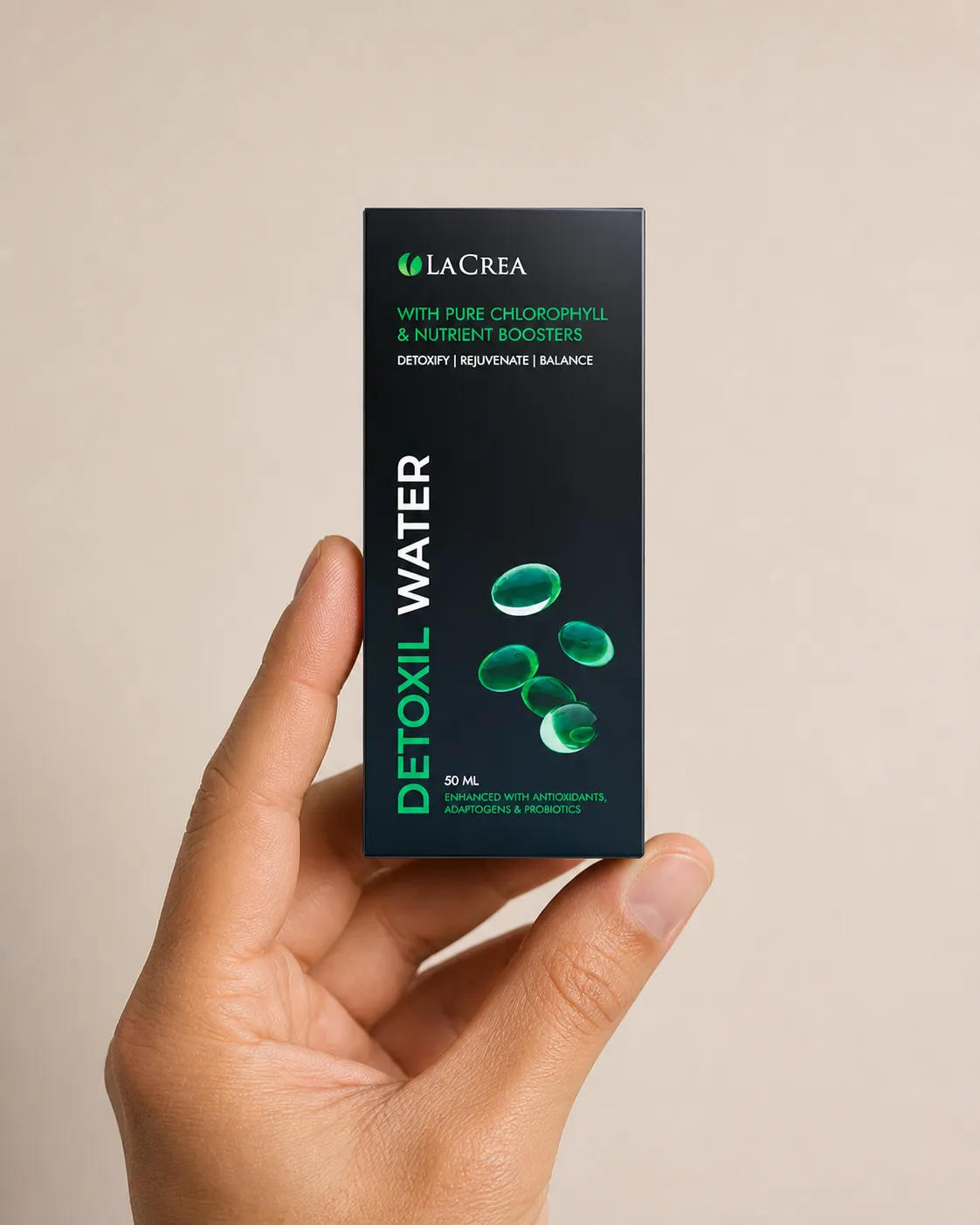 Detoxil Water gastro — le produit en main