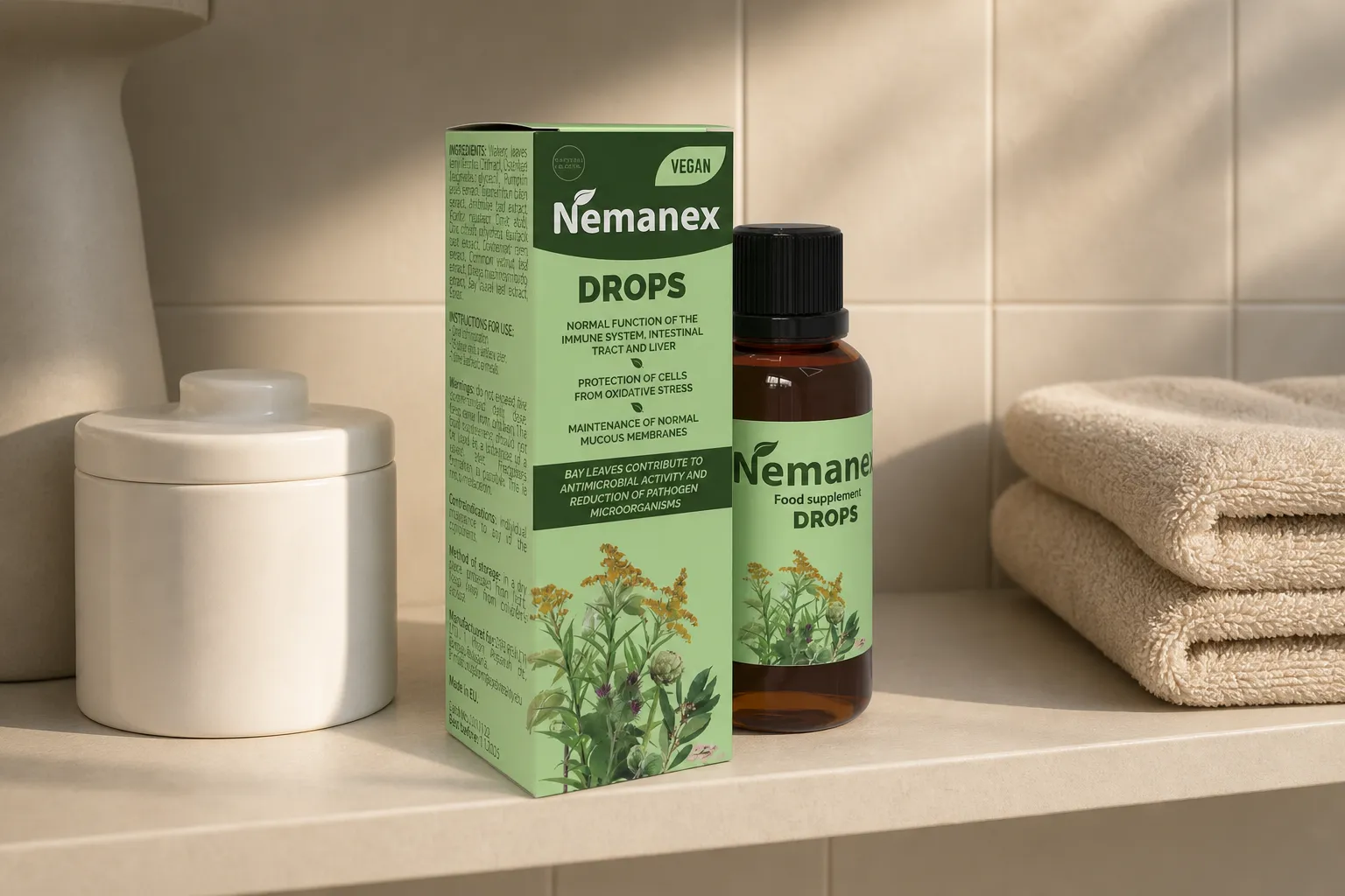 Nemanex — le produit au quotidien